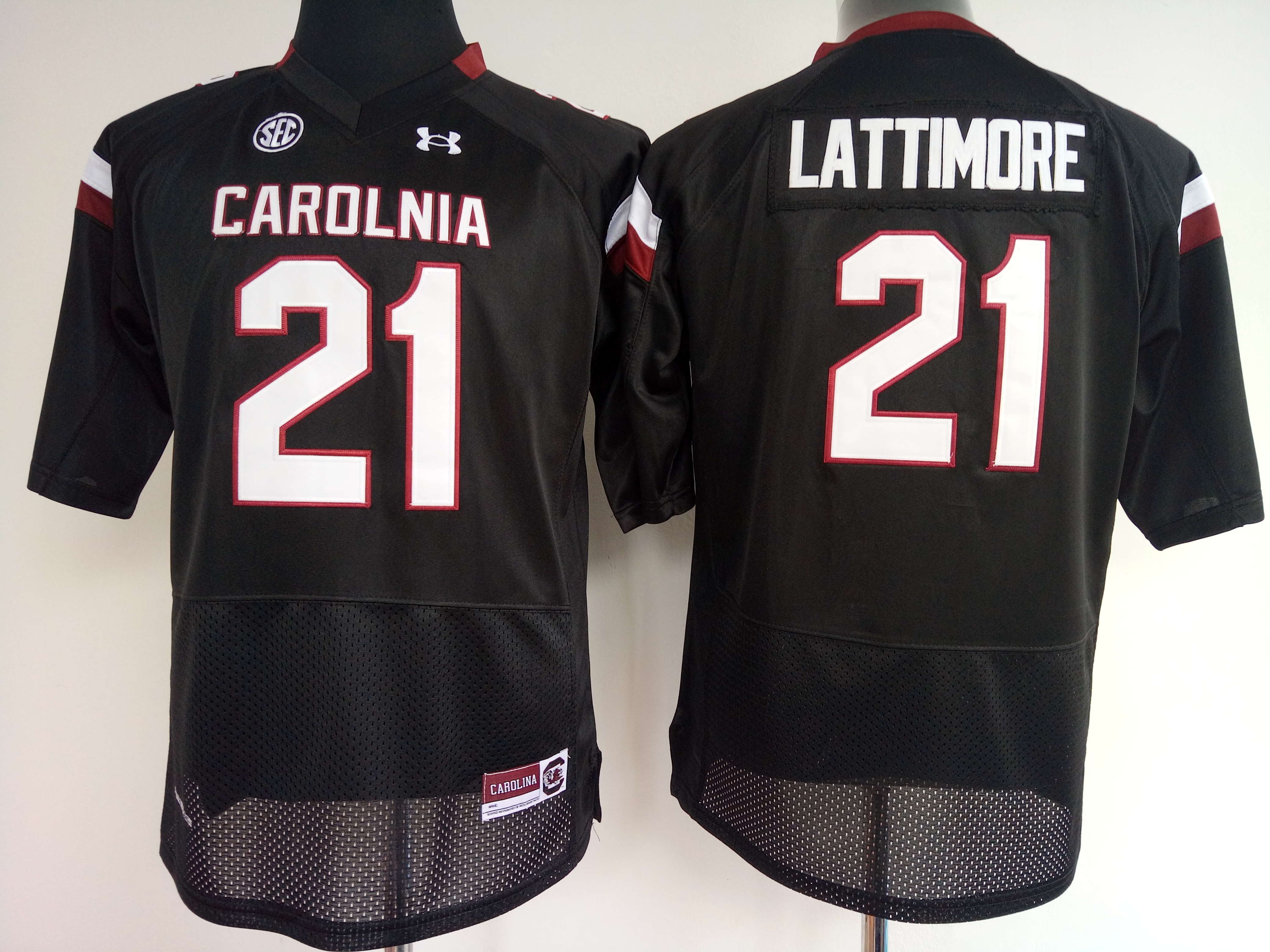 NCAA Womens South Carolina Gamecock Black #21 Lattimore jerseys